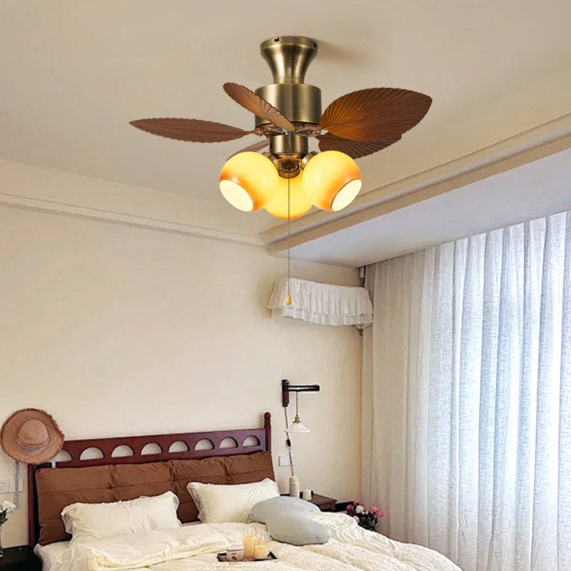 Miranira Vintage Leaf Ceiling Fan Light