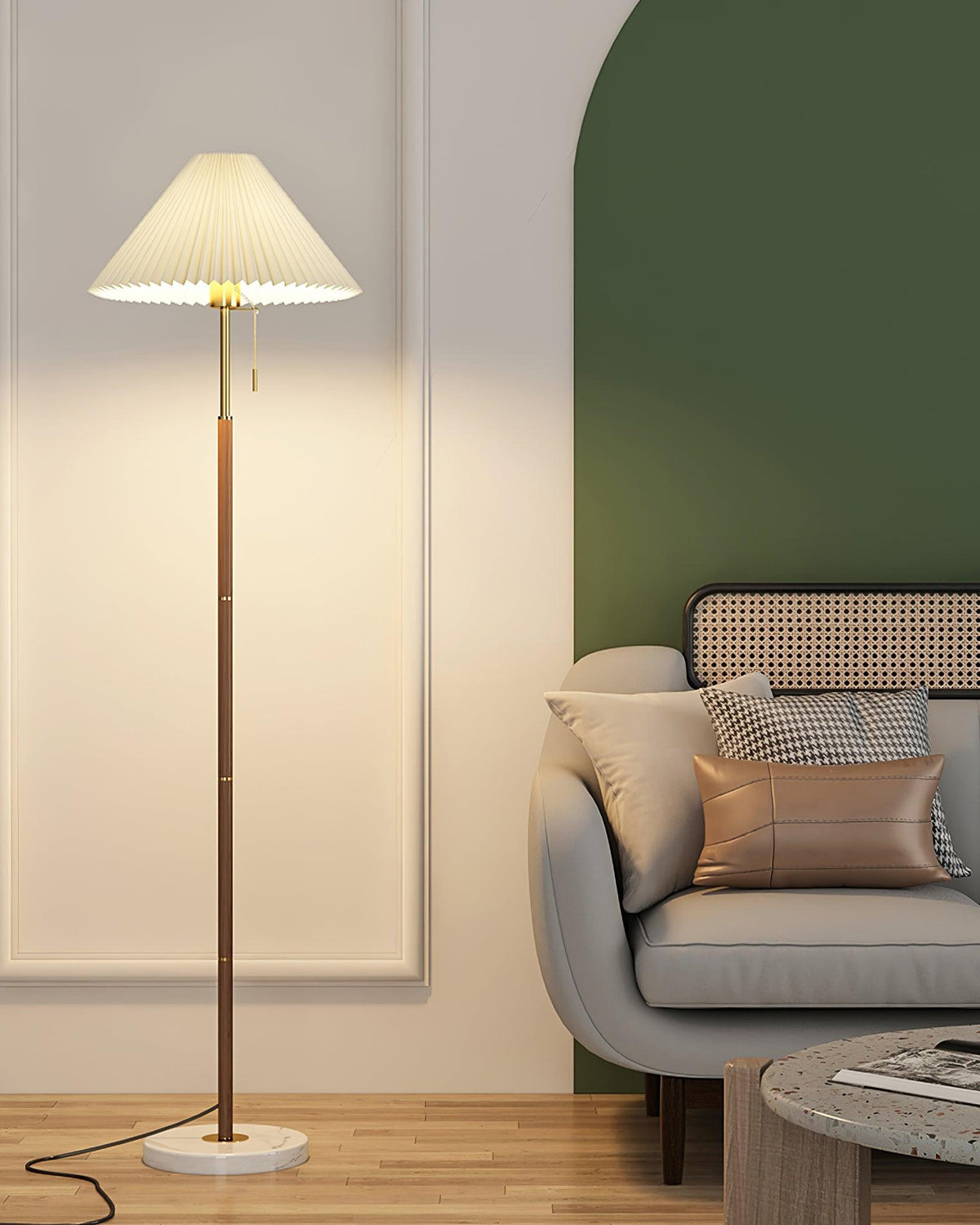 Kalem Minimalist Marble Floor Lamp