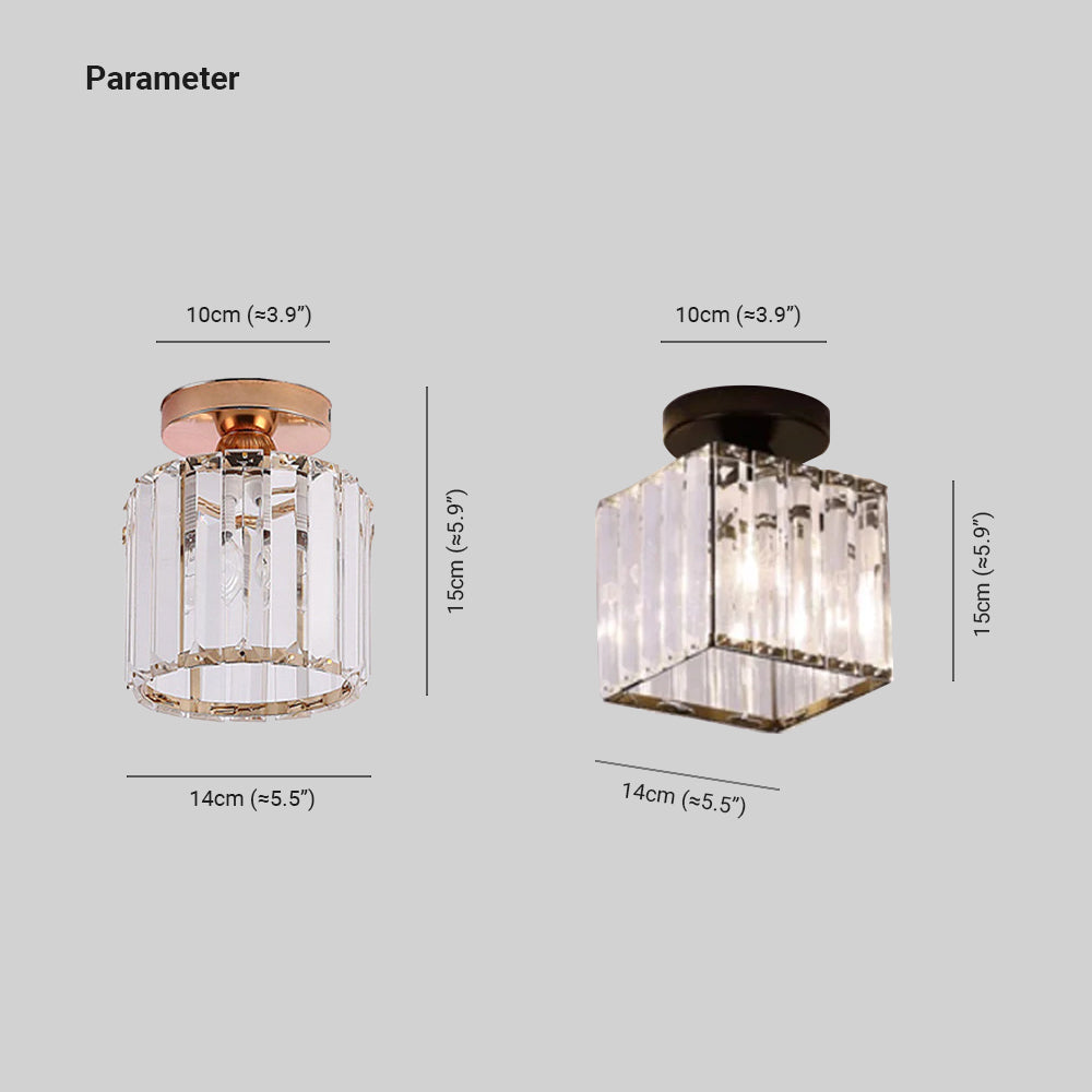 Cerin Modern /Crystal Ceiling Light, 3 Colors-Relic Pieces