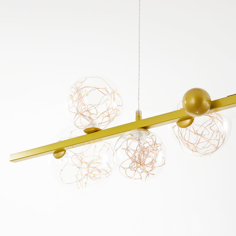 Husotim Art Deco Luminous Sphere Cluster Glass Pendant Light