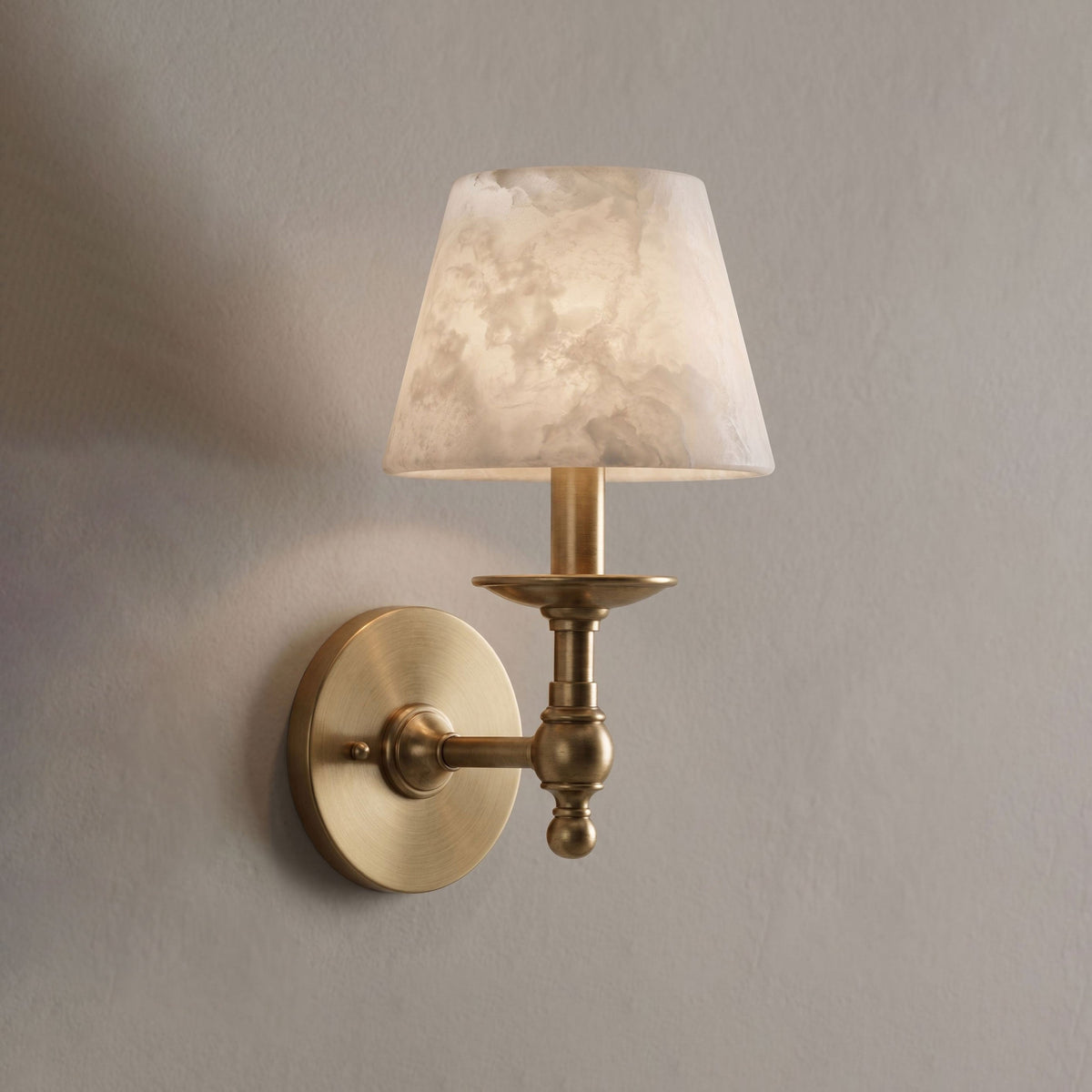 Corvenford Alabaster Wall Sconce
