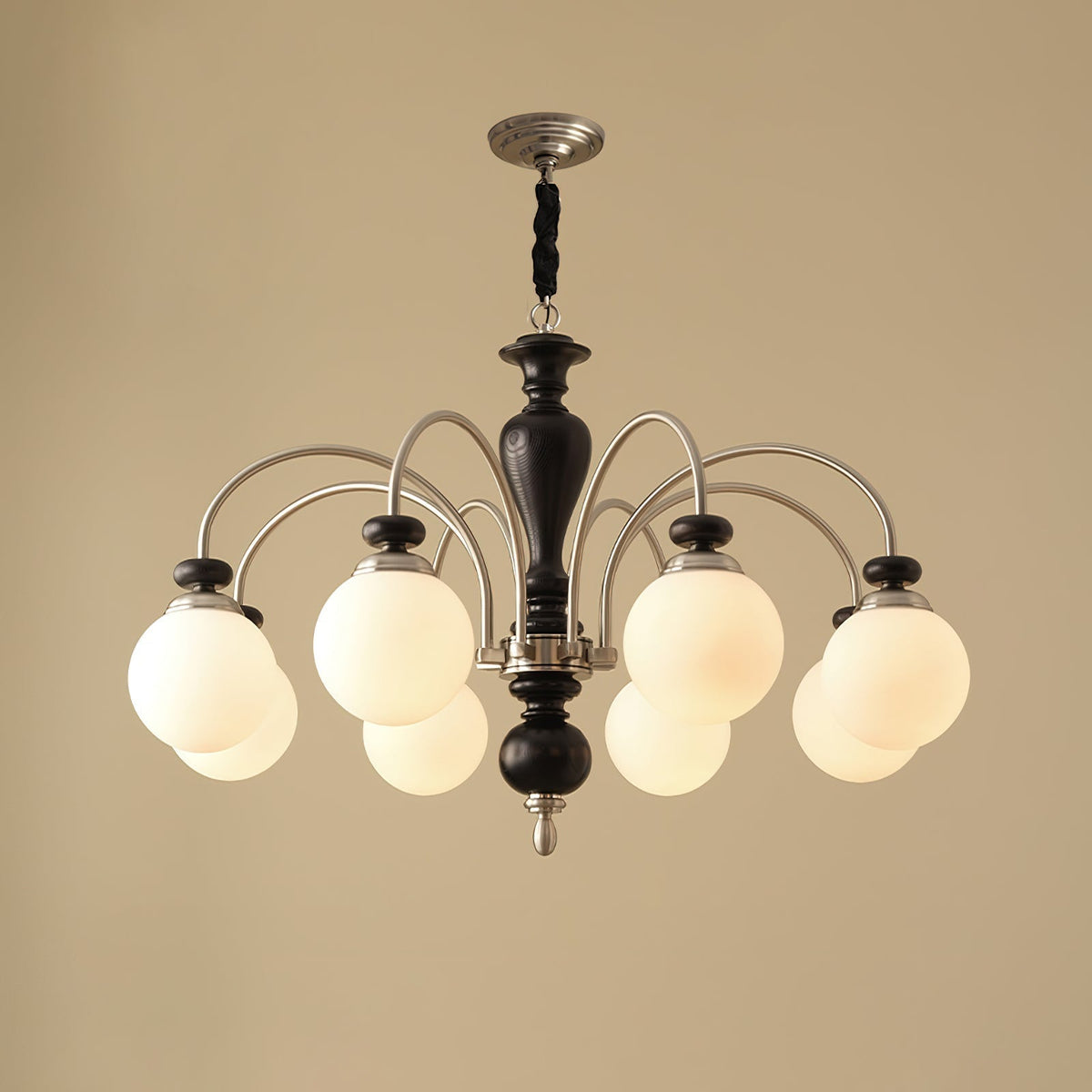 Elverian Chandelier Classic Wooden Brass