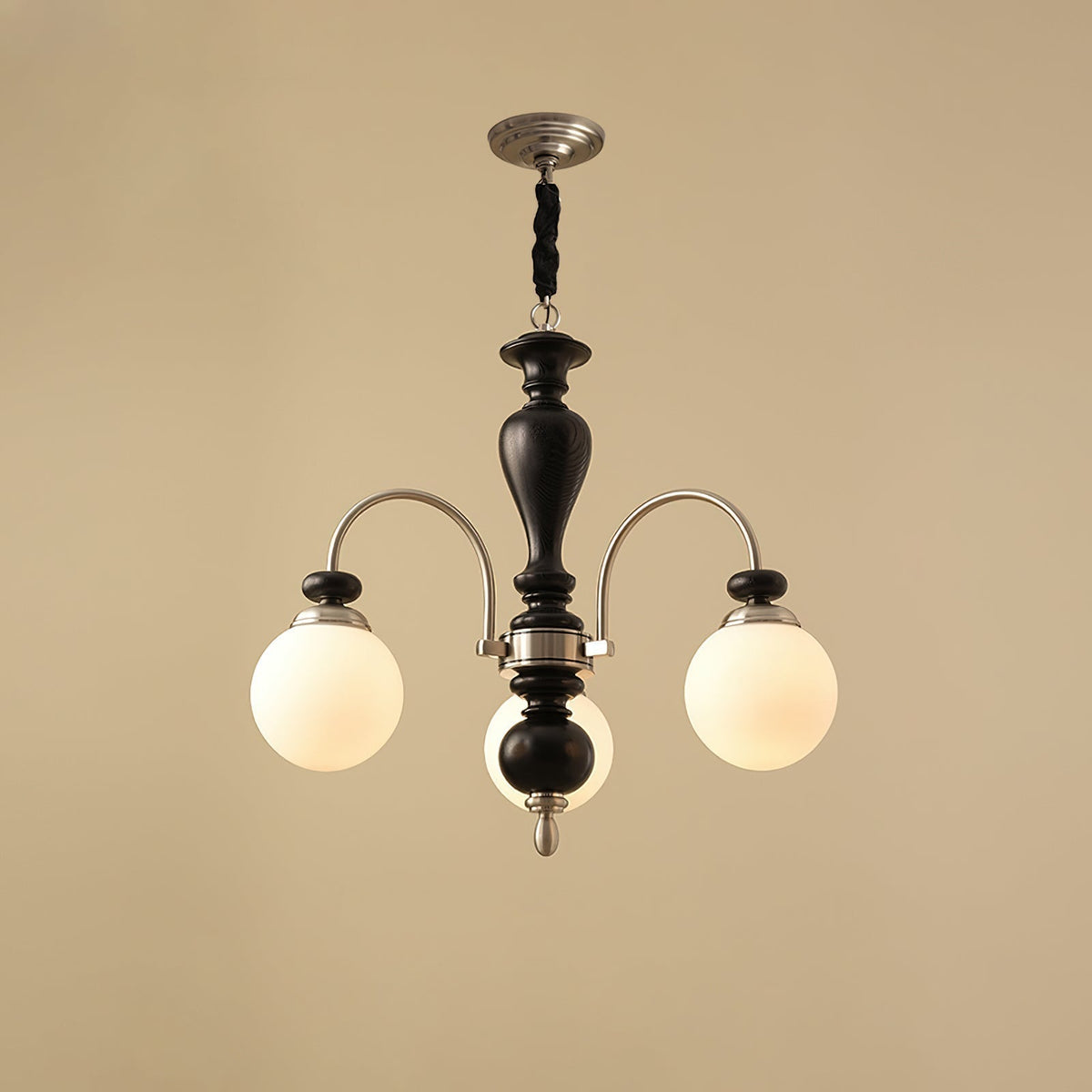 Elverian Chandelier Classic Wooden Brass