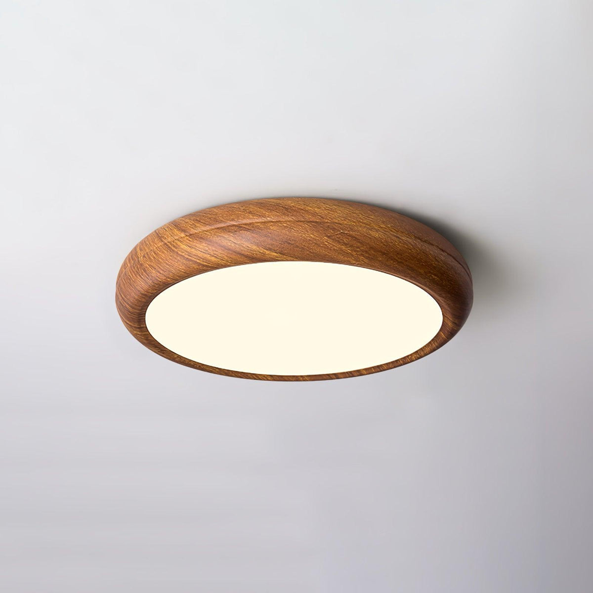Gigenek Wood Grain Round Ceiling Light