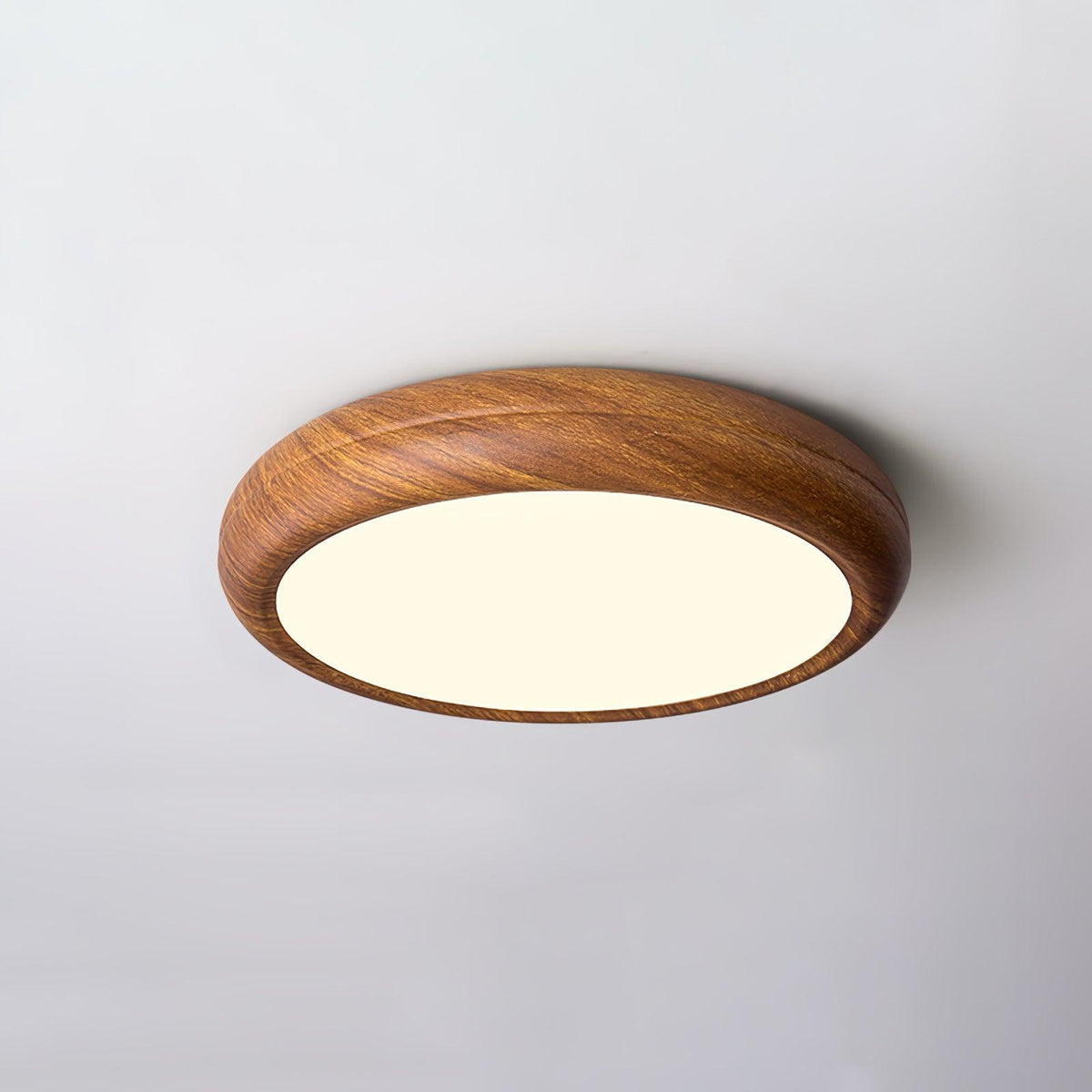 Gigenek Wood Grain Round Ceiling Light