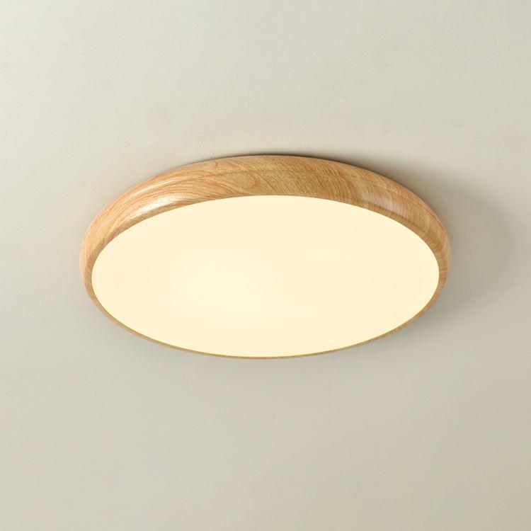 Gigenek Wood Grain Round Ceiling Light