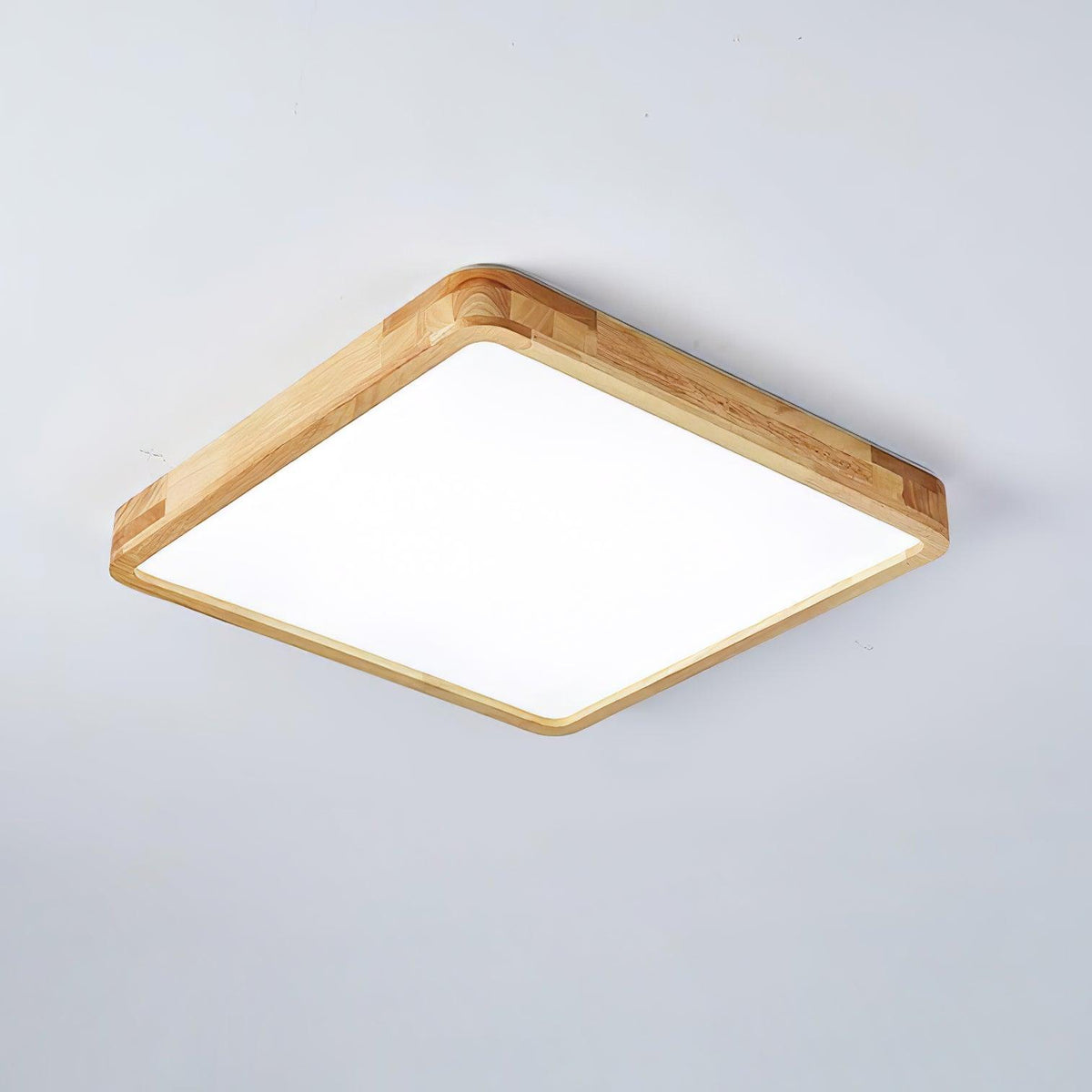 Edenford Wooden Geometric Flush Mount Ceiling Light