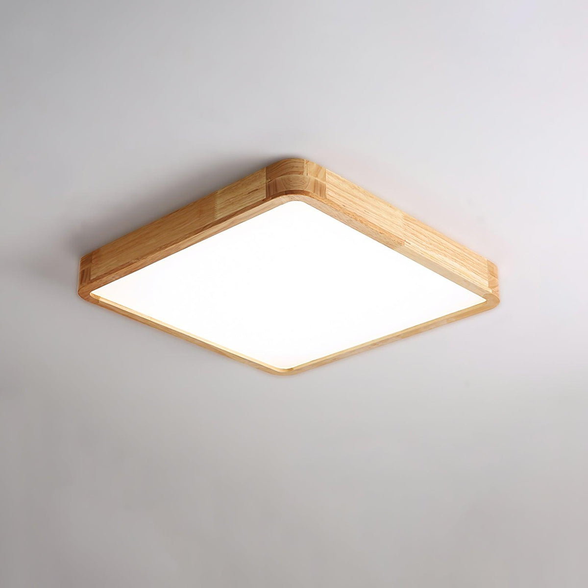 Edenford Wooden Geometric Flush Mount Ceiling Light