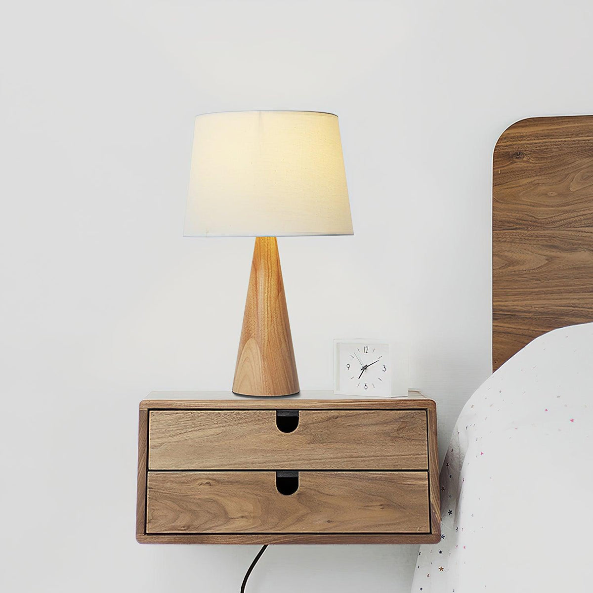 Aldalina Drift Wooden Vase Table Lamp