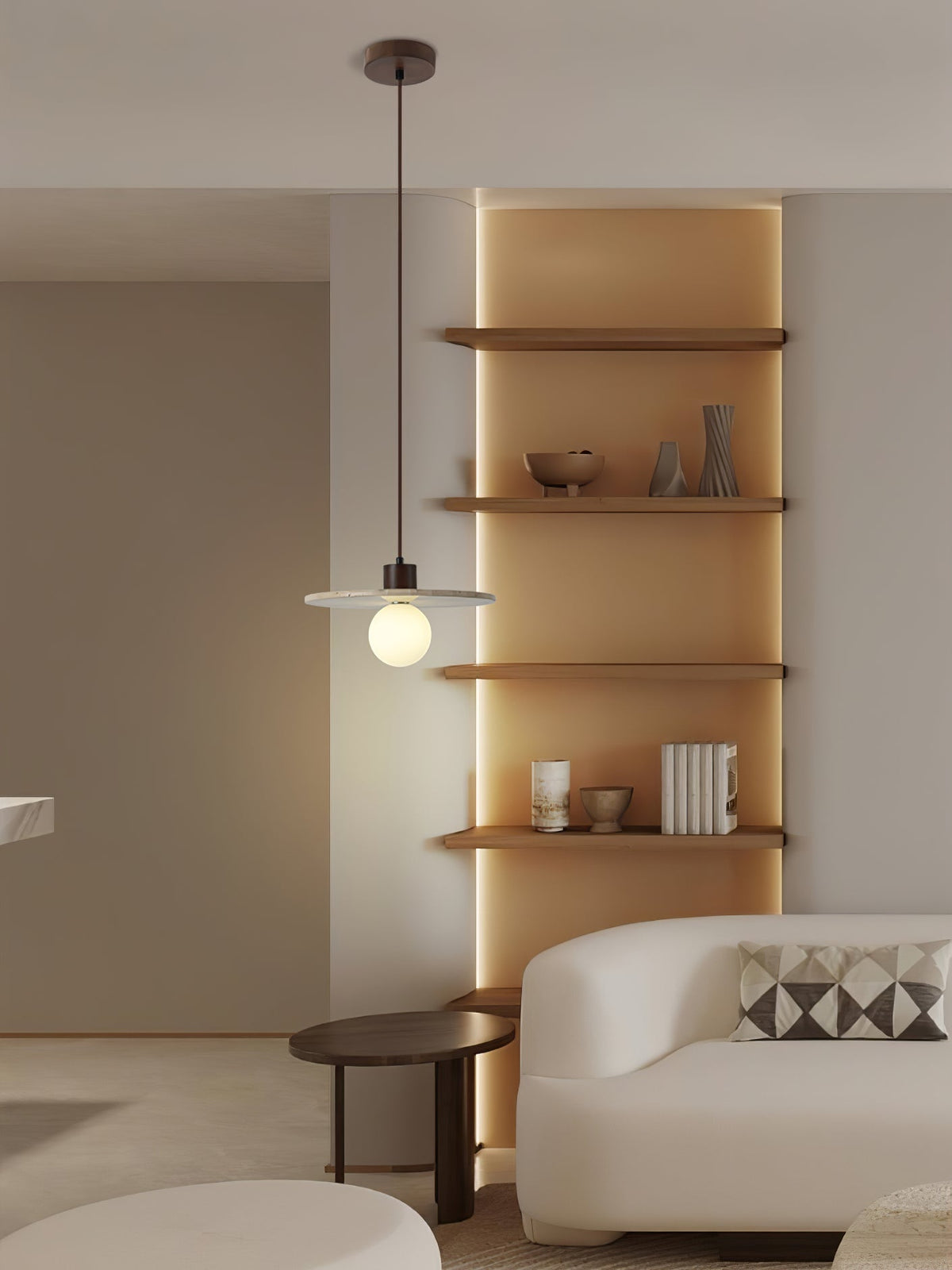 Seroaya Travertine Pendant Light Six Style