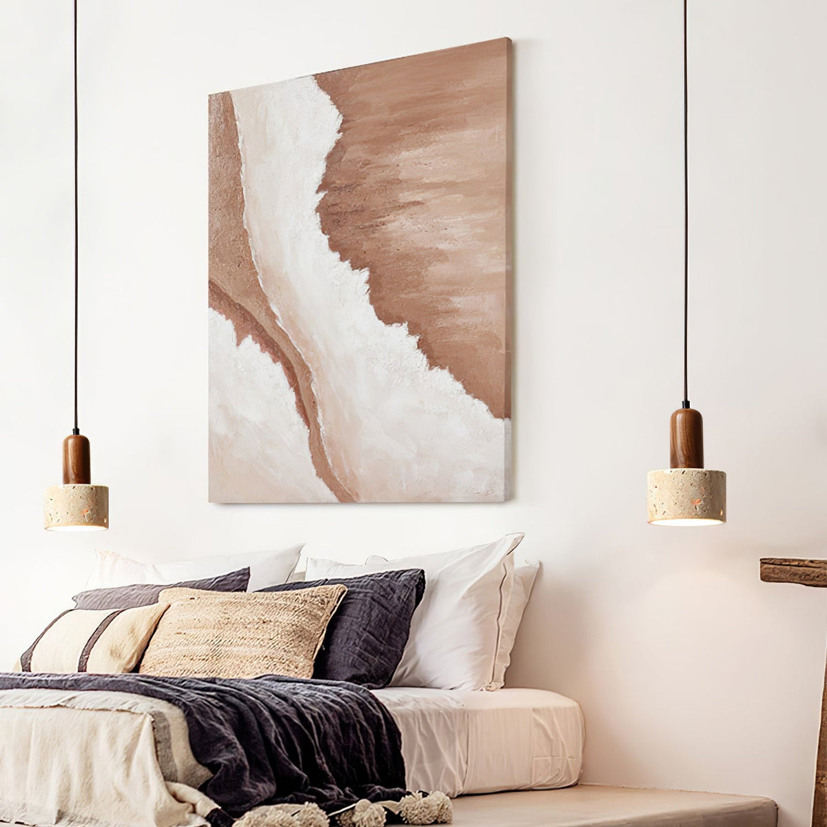 Seroaya Travertine Pendant Light Six Style