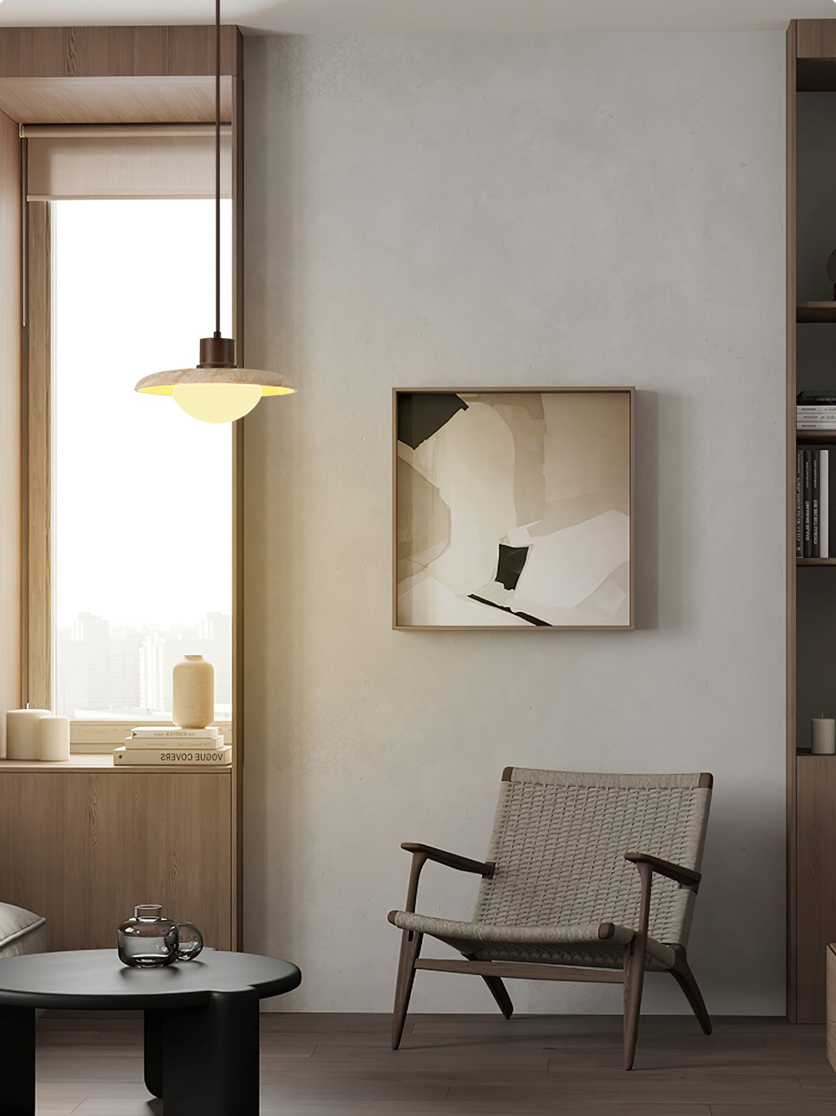 Seroaya Travertine Pendant Light Six Style