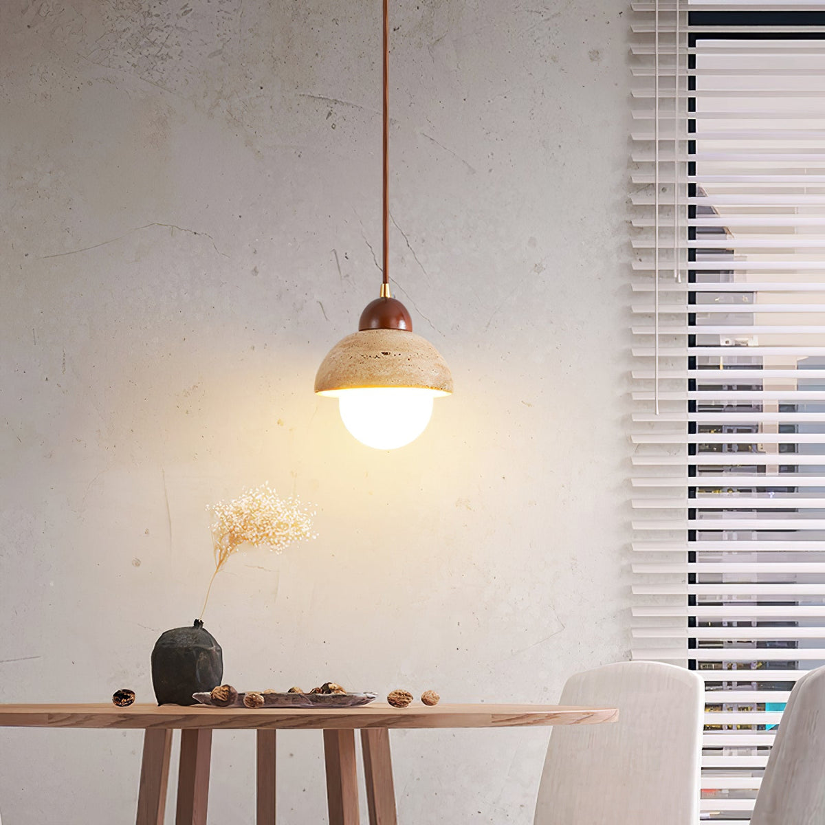 Seroaya Travertine Pendant Light Six Style