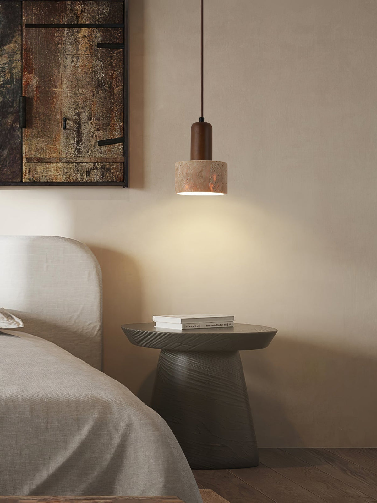Seroaya Travertine Pendant Light Six Style