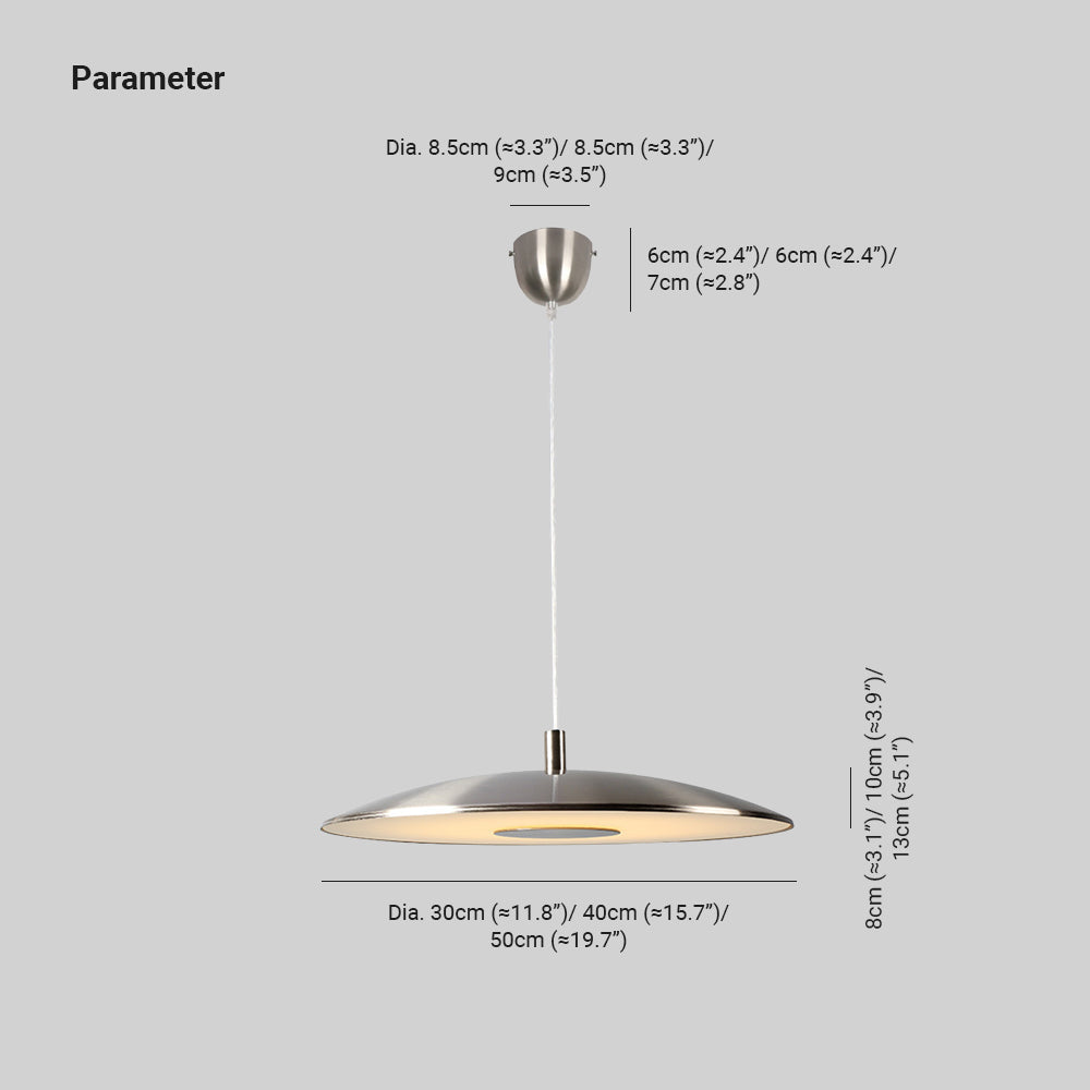 Votalome kitchen Pendant Light White& Nickel Post Modern