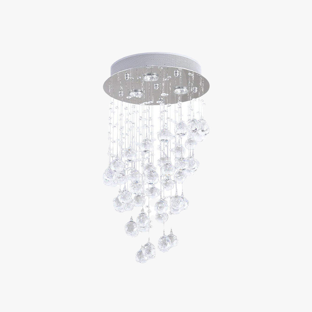 Todisuro Long Flush Mount Ceiling Light Metal Glass Living Room