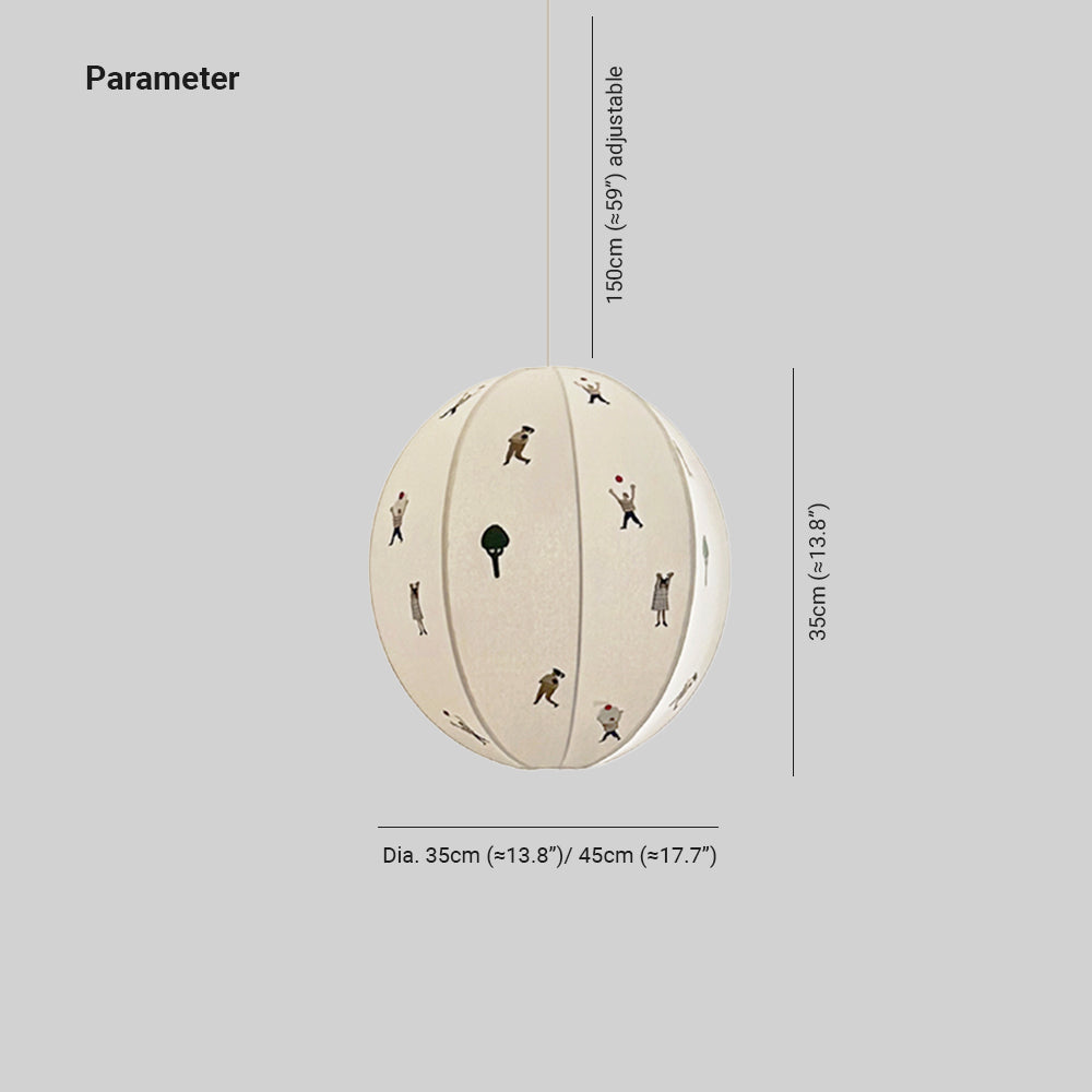 Zusoten Pendant Light Paper Ball Drawing