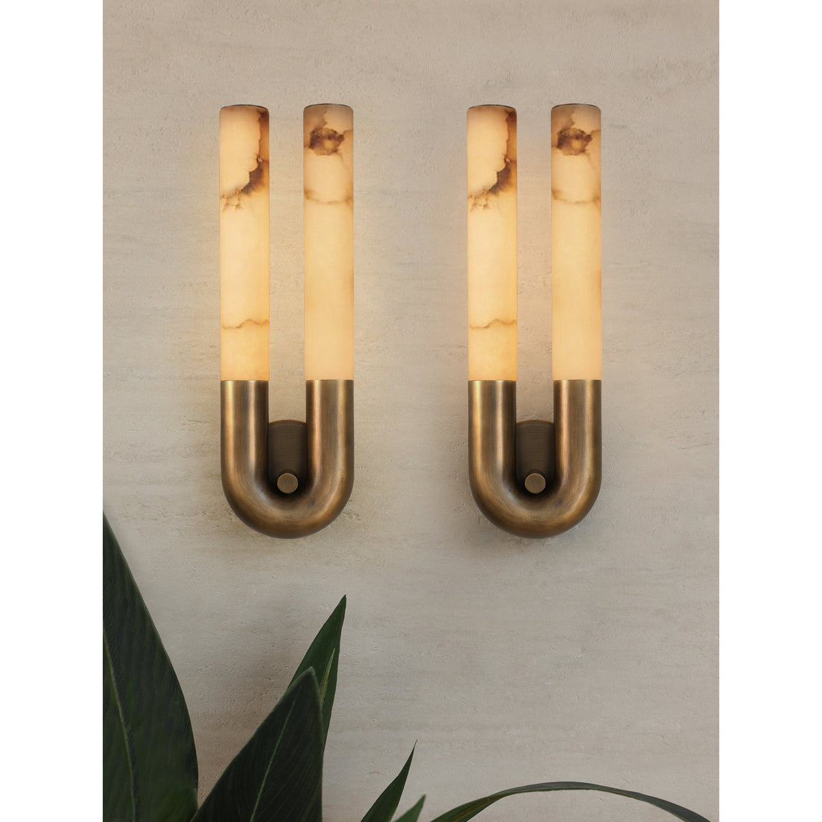 Zeme Alabaster Wall Sconce