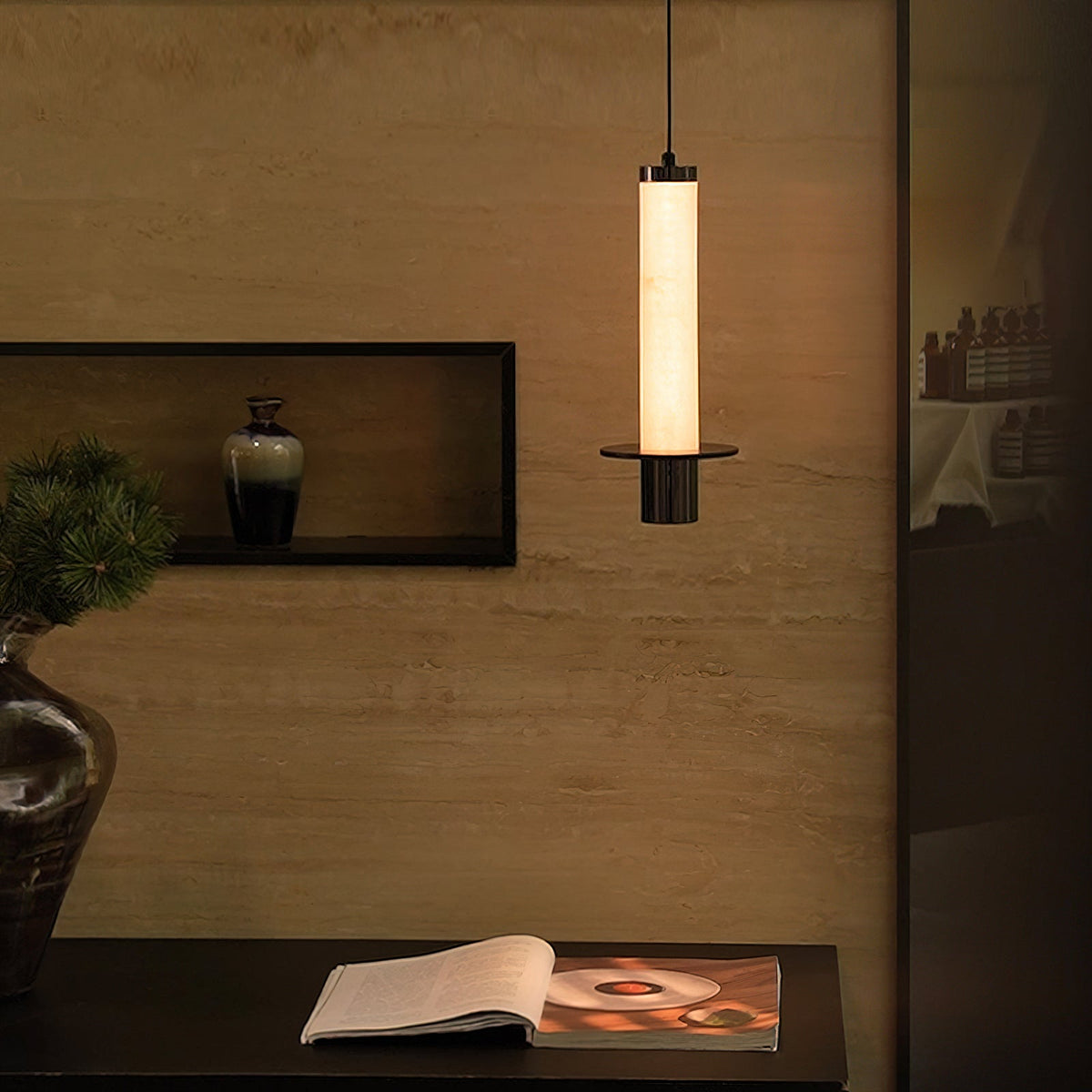 Zigrina Alabaster Pendant Light