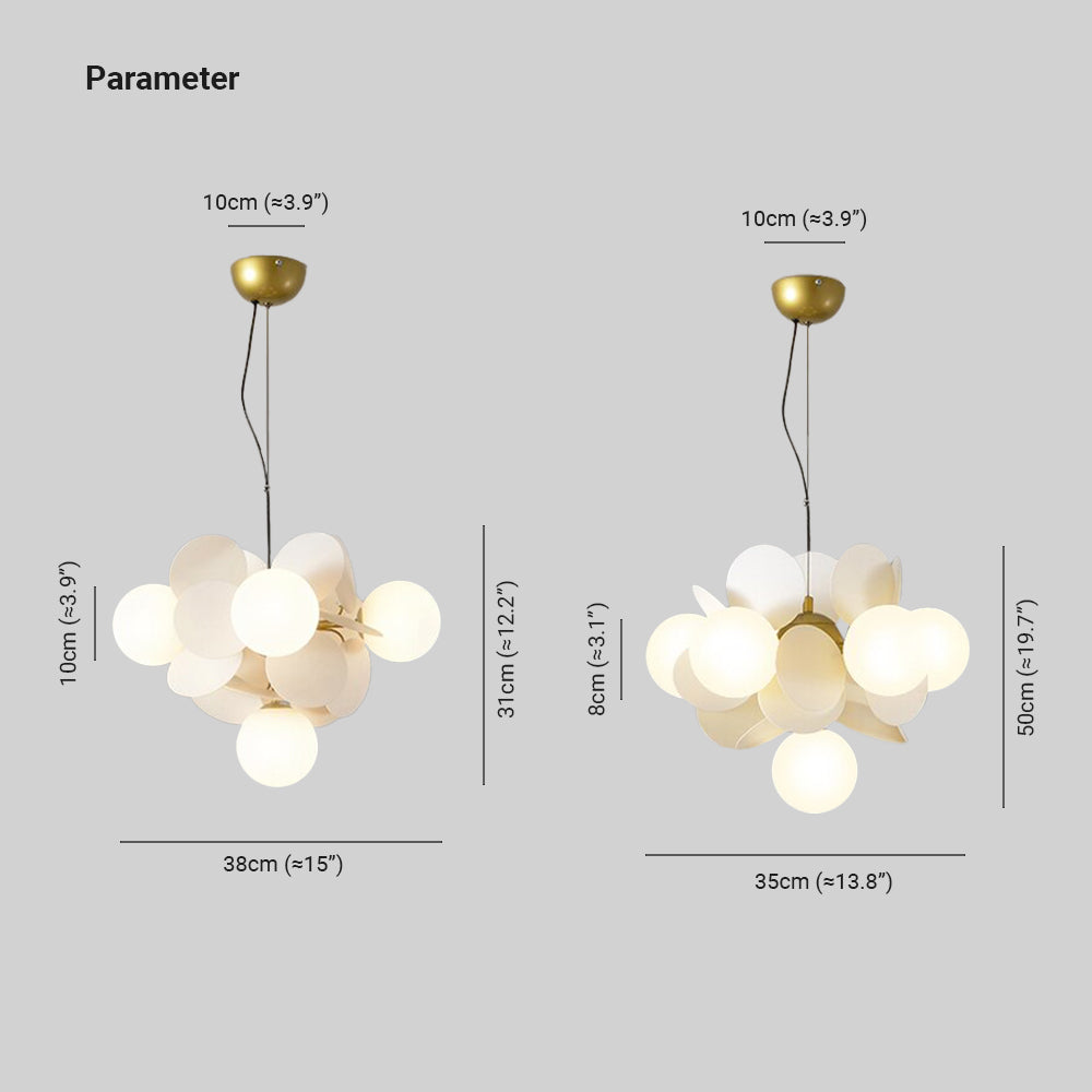 Nurodek Multicolored Flower Branch Chandelier Living Room