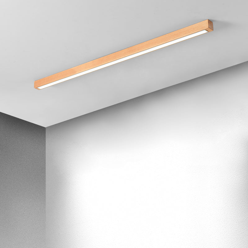 Tatokil Linear Slim Ceiling Light, Wood