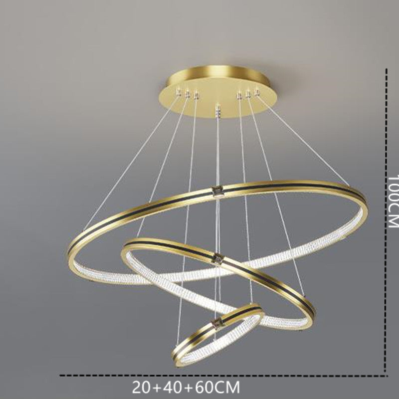 Pavunal LED Rings Adjustable Pendant Light For Living Room &Dining Room