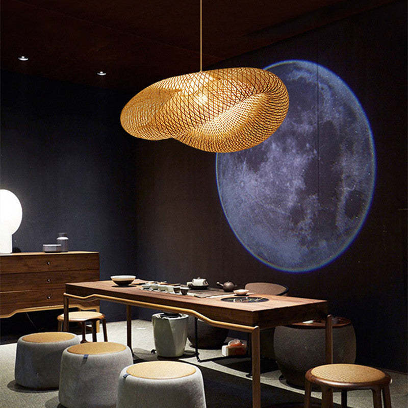 Veltrix Pendant Light Natural Kitchen Island Bamboo-Relic Pieces