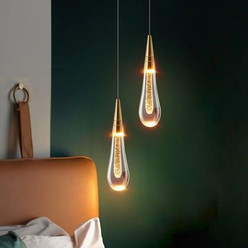 Orlith Pendant Light Gold Crystal-Relic Pieces