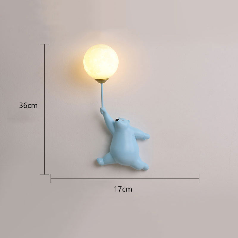 Dio Bear Balloon Wall Reading Lamp-Relic Pieces