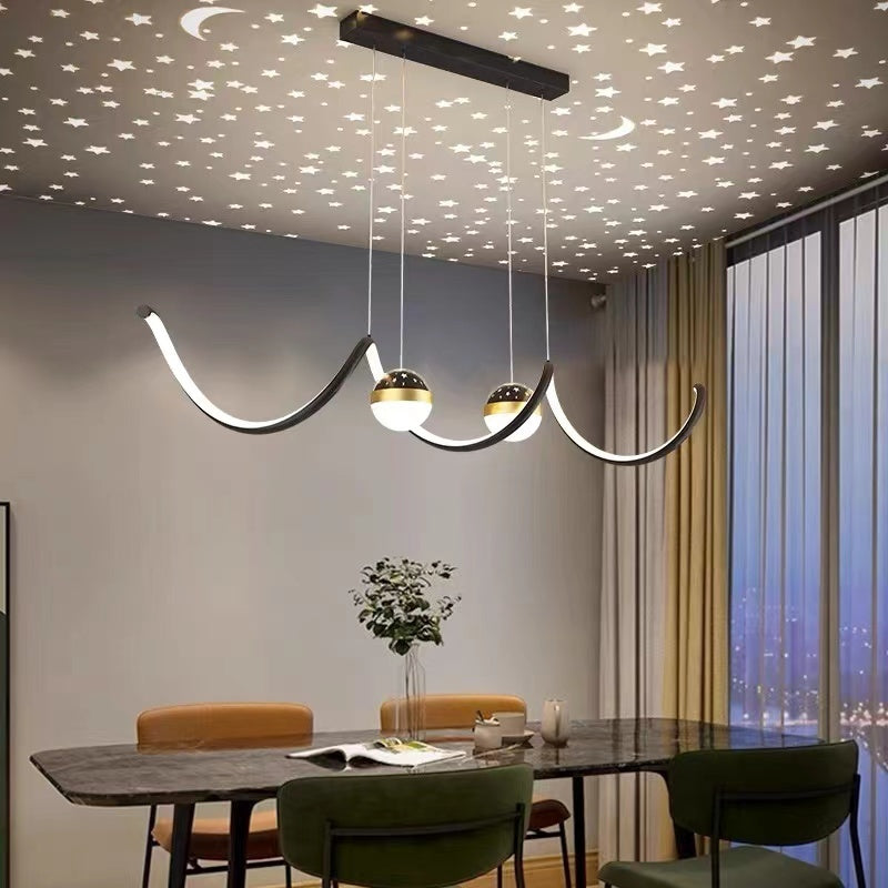 Sopebok Nordic Globe Wavy Metal/ Pendant Light