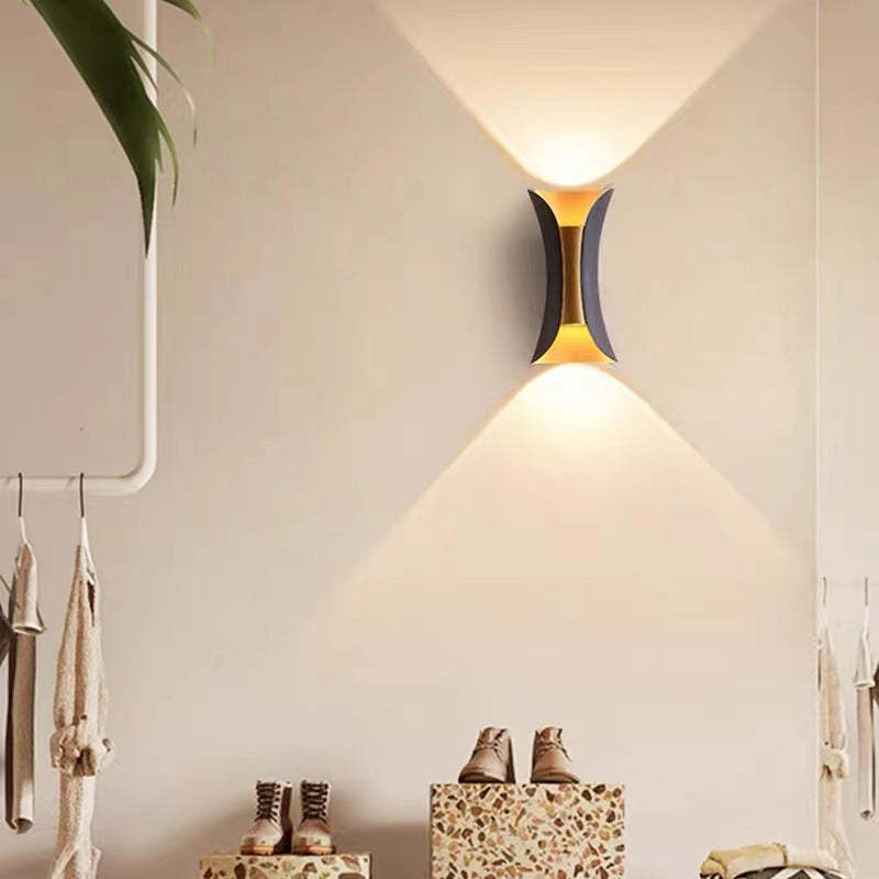 Calyxor Wall Lamp Curved Outdoor Wall Mounted LED-Relic Pieces
