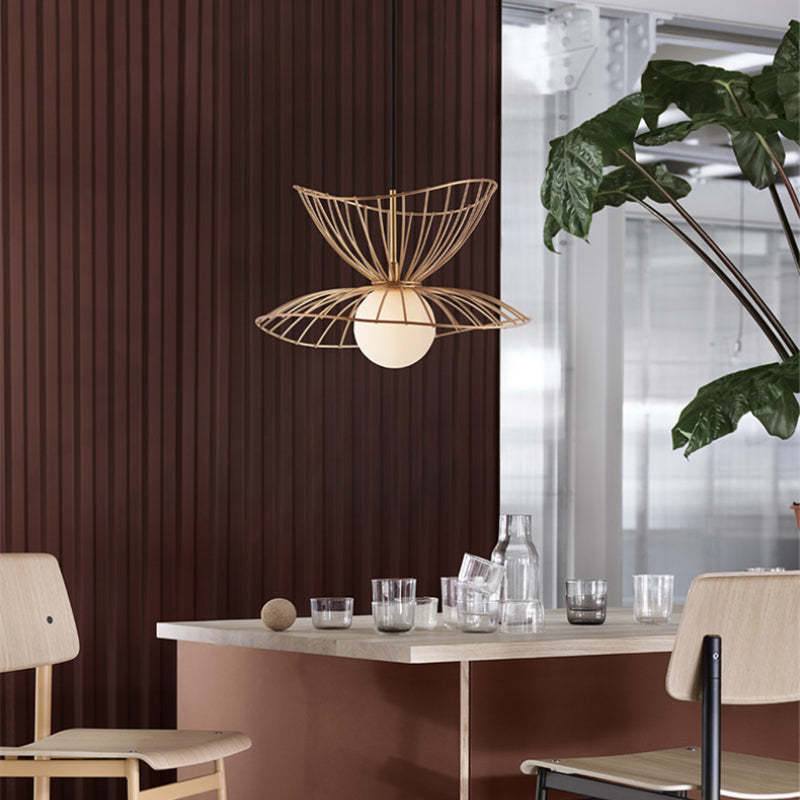 Zusanit Pendant Light Modern, Metal, Gold/Black, Kitchen Island