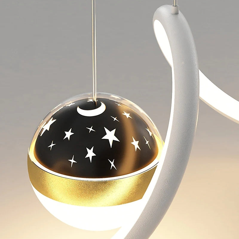 Sopebok Nordic Globe Wavy Metal/ Pendant Light