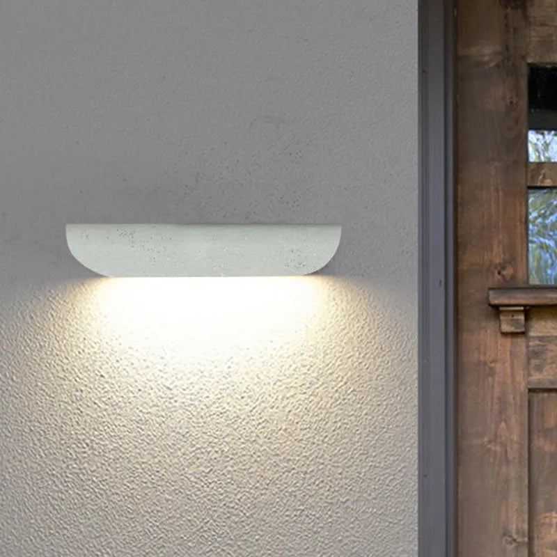 Volimum Modern Outdoor Wall Lighting, Waterproof, Curved