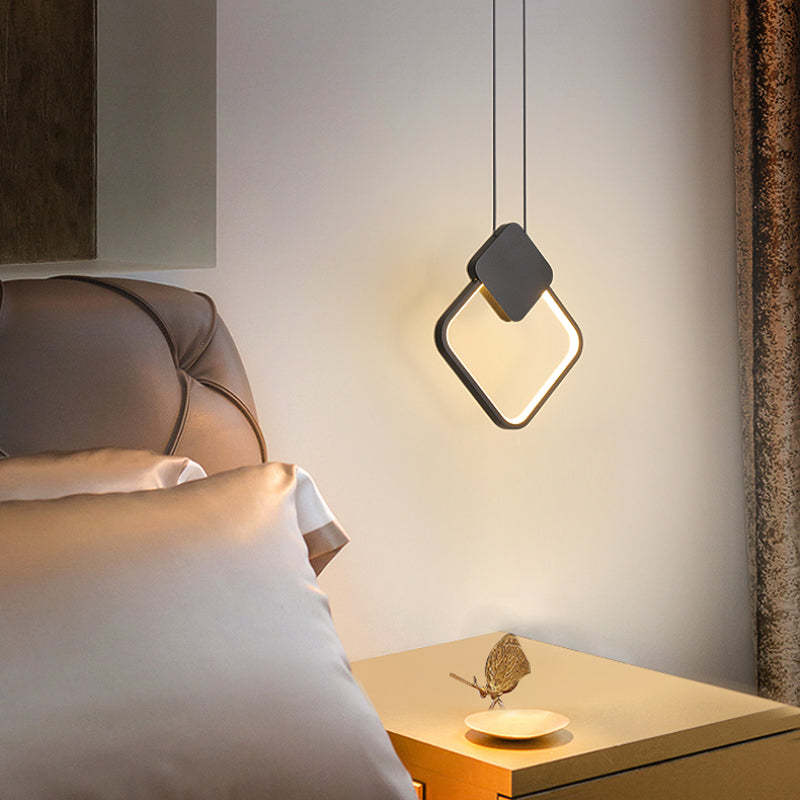 Kori Modern LED Pendant Light Black/White Living Room-Relic Pieces