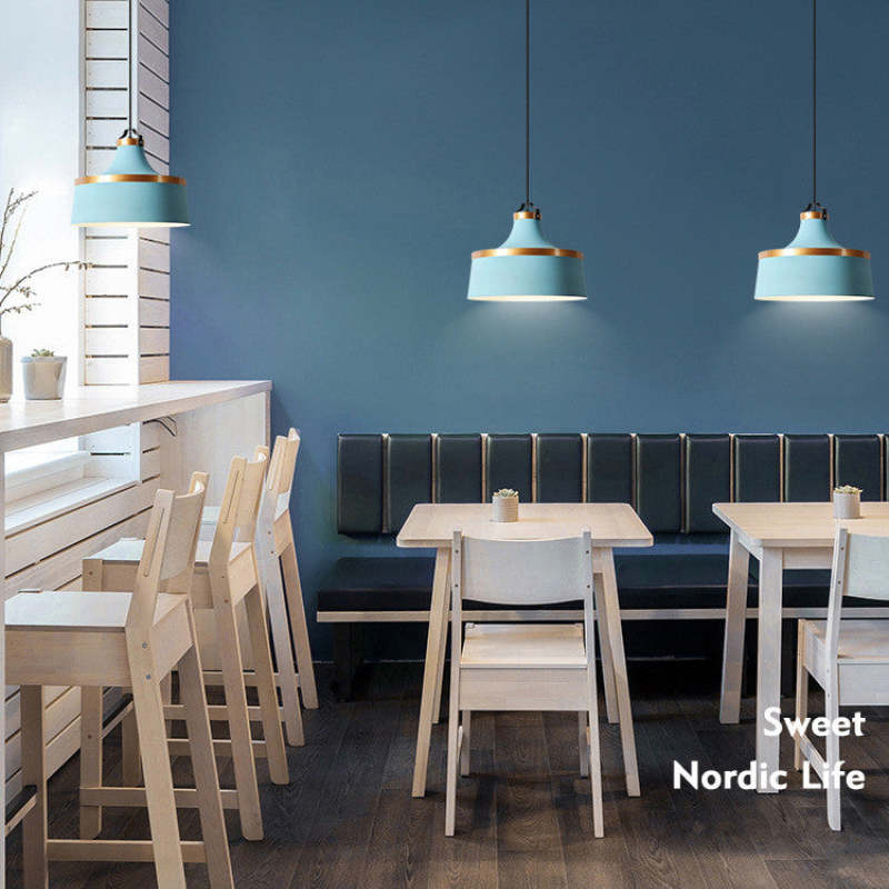 Bipeder Modern Colorful Single Pendant Light, Metal Shade
