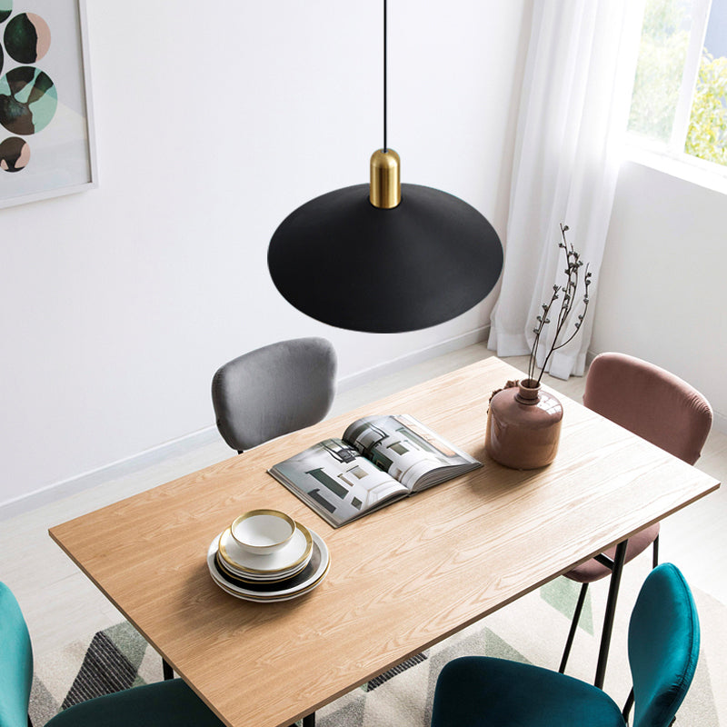 Zelusid Vintage Umbrella Monochrome Pendant Light