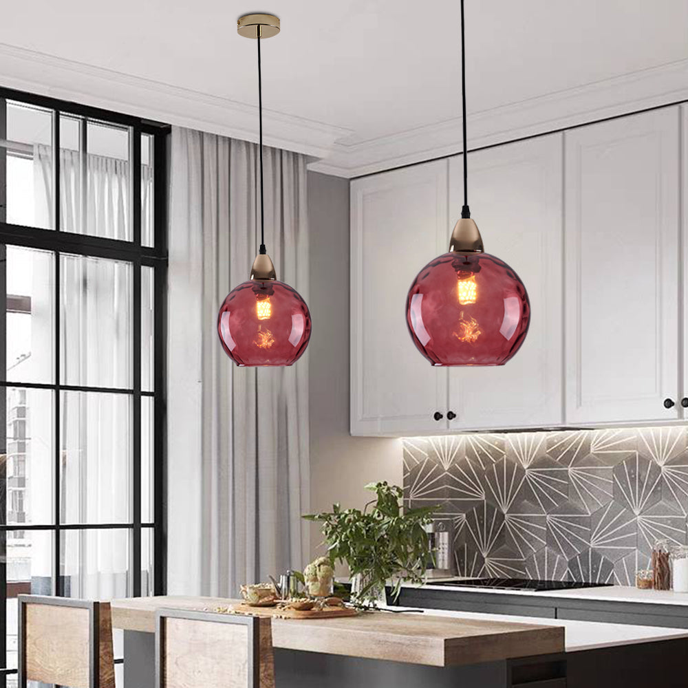 Avo Ripple Glass Pendant Lights-Relic Pieces