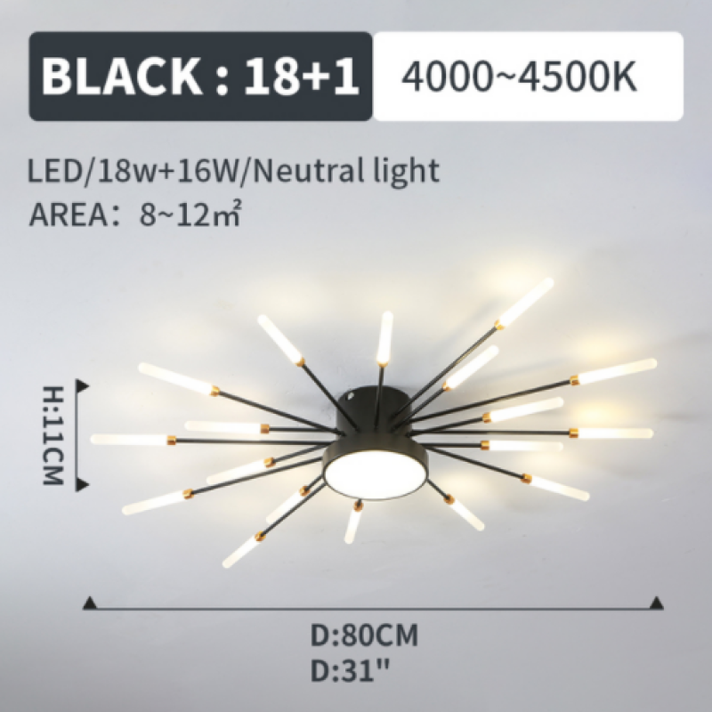 Vexor Modern Home Decoration Fireworks LED Ceiling Light-Relic Pieces