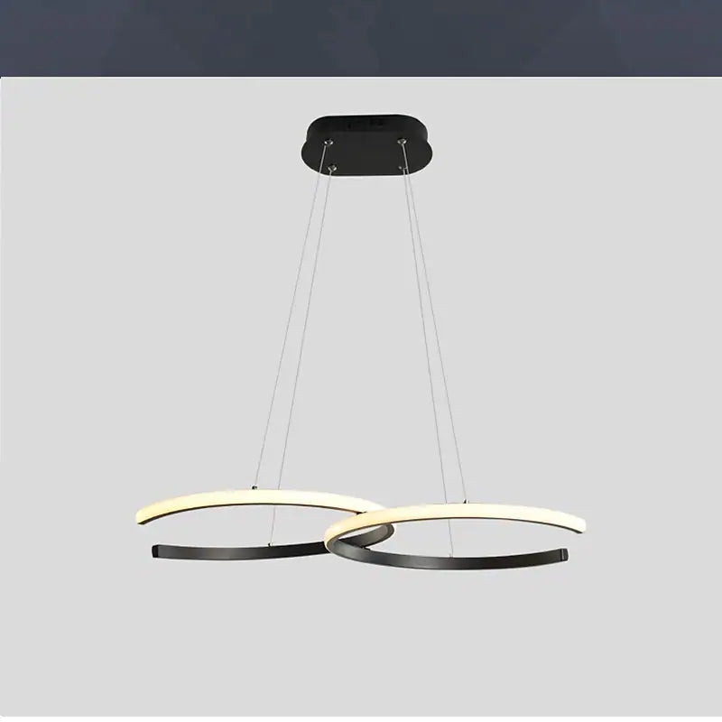 Hitosem Modern Minimalist Pendant Light, Double-C