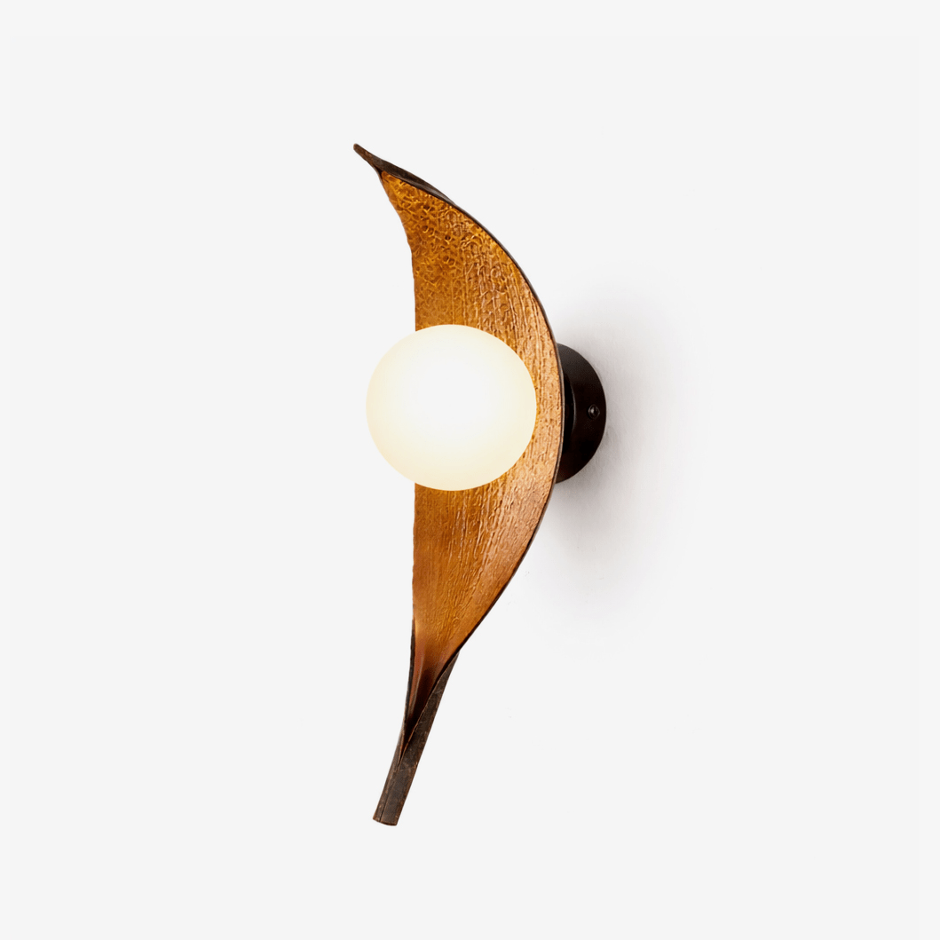 Virelio Leaf Glass Wall Lamp