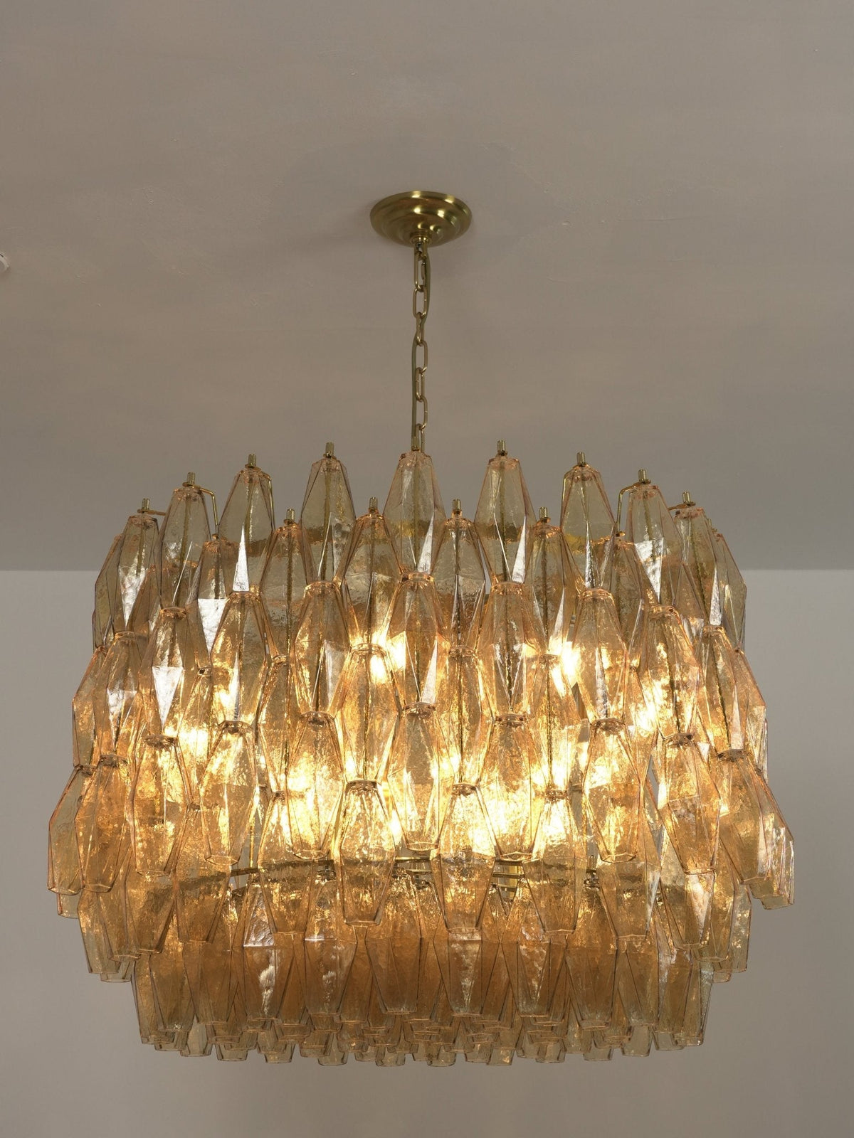Sorrento Amber Drum Chandelier