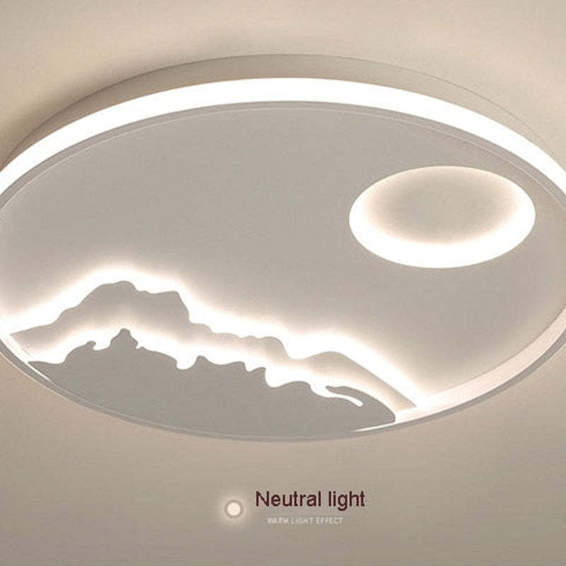 Kopikus Mountain View Flush Mount Ceiling Light