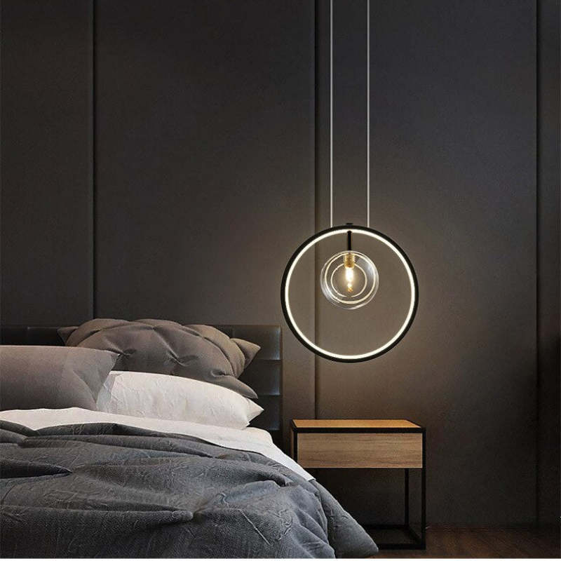 Nidibam Nordic Glass Bubbles LED Modern Pendant Light for Dining Room