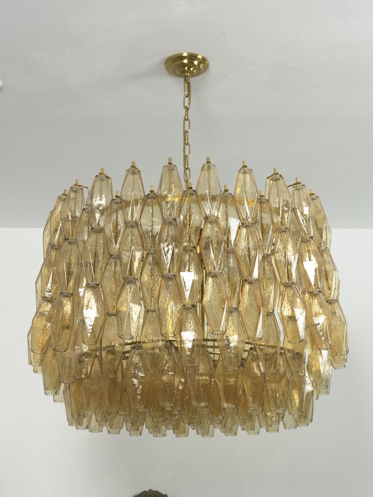 Sorrento Amber Drum Chandelier