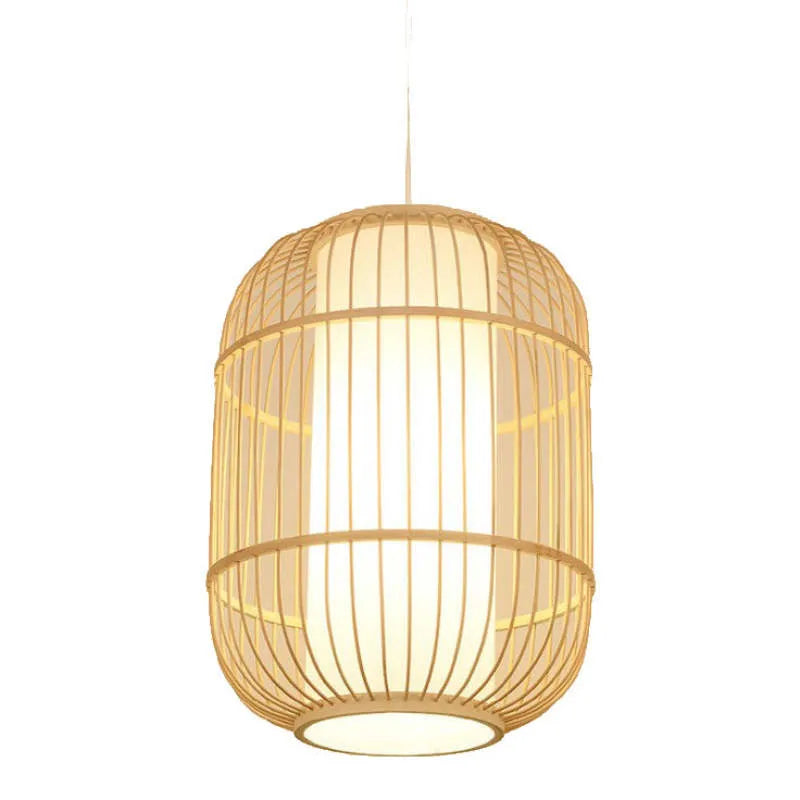 Taven Hand-Woven Knitted Rattan Bamboo Vintage Pendant Light-Relic Pieces