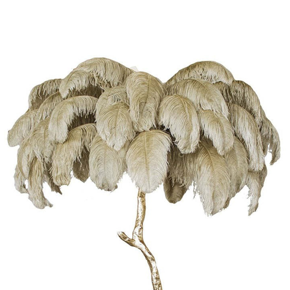 Salenor Nordic Luxury Unique Ostrich Feather Floor Lamp/Table Lamp-Relic Pieces