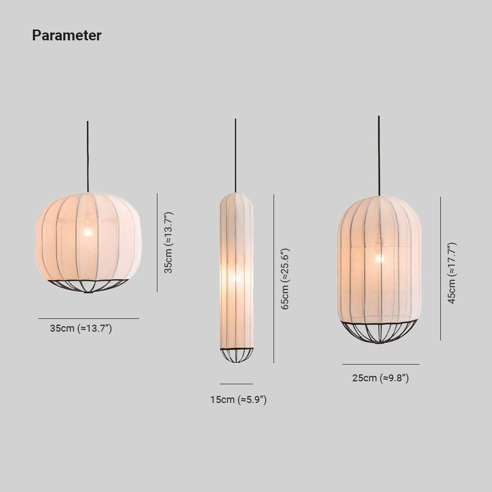 Tavidam Pendant Light, Fabric