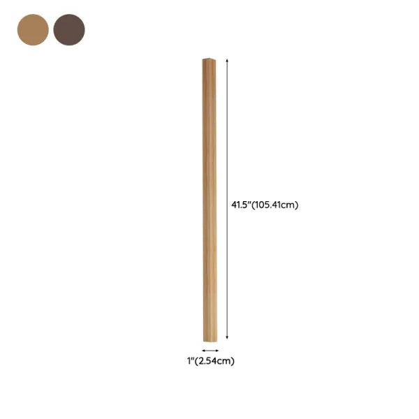 Keruras Minimalist Linear Nature Wooden Floor Lamp
