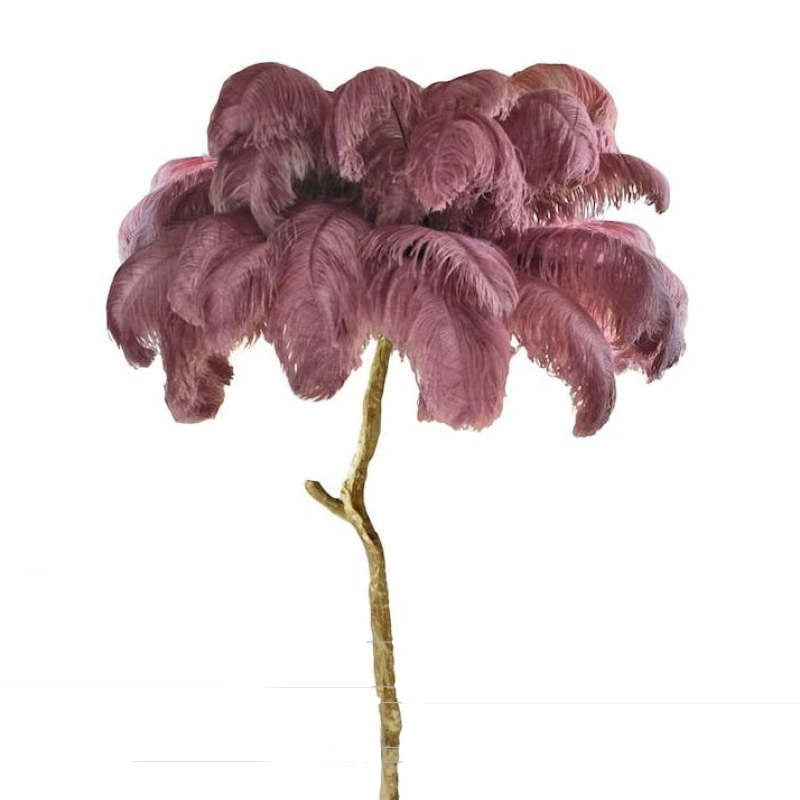 Salenor Nordic Luxury Unique Ostrich Feather Floor Lamp/Table Lamp-Relic Pieces